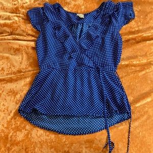 Blue Blouse sz PM